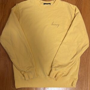 Brandy Melville Embroidered Honey Sweatshirt